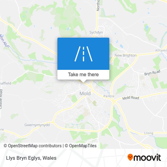 Llys Bryn Eglys map