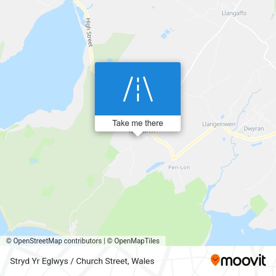 Stryd Yr Eglwys / Church Street map
