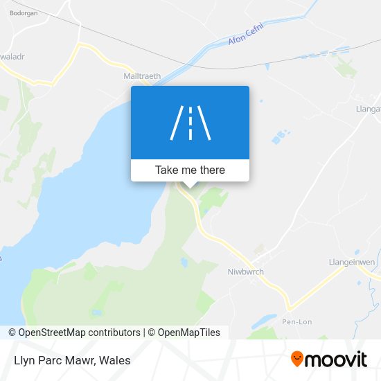 Llyn Parc Mawr map