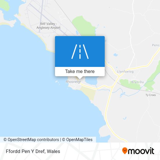 Ffordd Pen Y Dref map