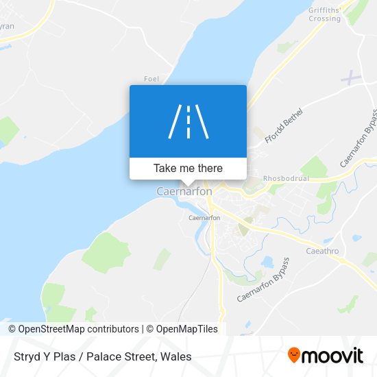 Stryd Y Plas / Palace Street map