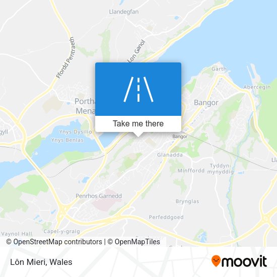 Lôn Mieri map