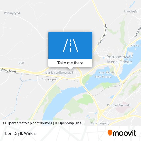 Lôn Dryll map