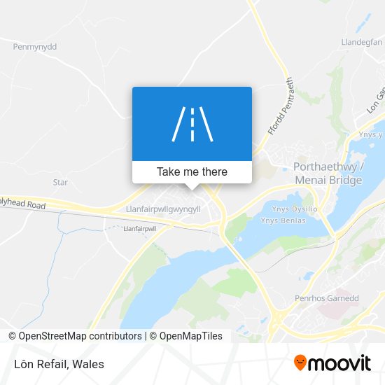 Lôn Refail map