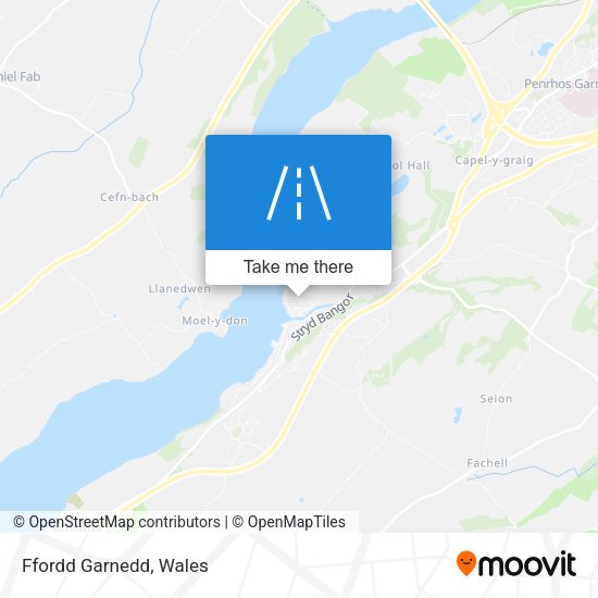 Ffordd Garnedd map