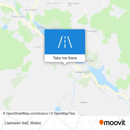 Llainwen Isaf map