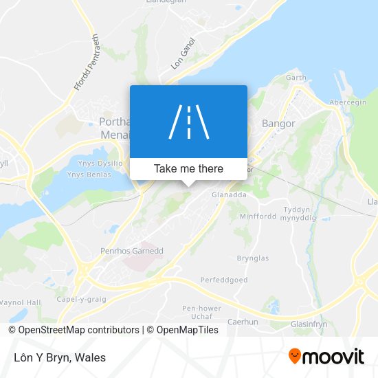Lôn Y Bryn map