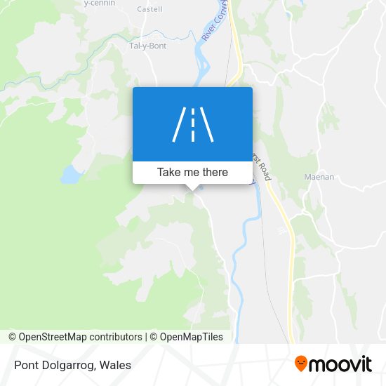 Pont Dolgarrog map