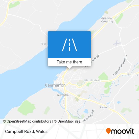 Campbell Road map