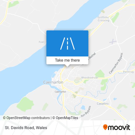 St. Davids Road map