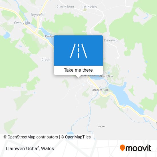 Llainwen Uchaf map