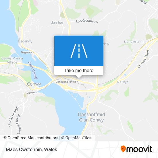 Maes Cwstennin map