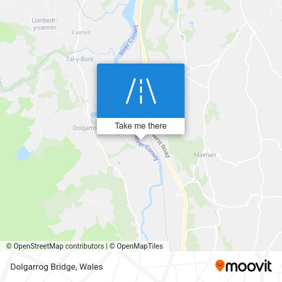 Dolgarrog Bridge map