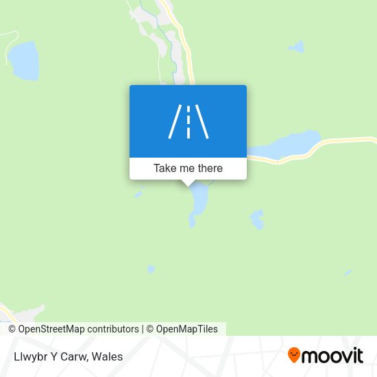 Llwybr Y Carw map