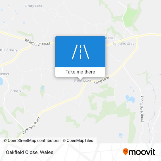 Oakfield Close map