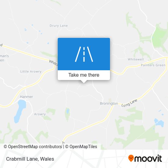 Crabmill Lane map
