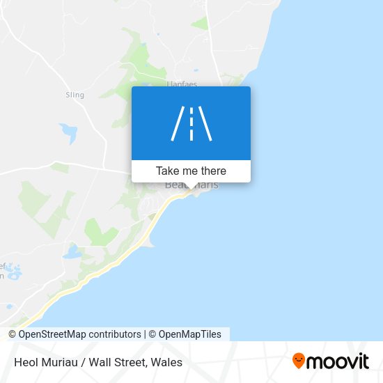 Heol Muriau / Wall Street map