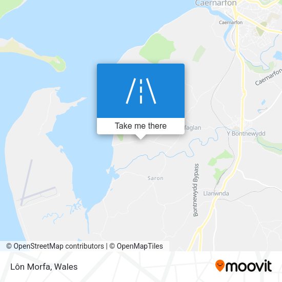 Lôn Morfa map