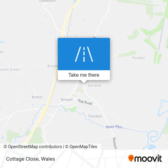 Cottage Close map