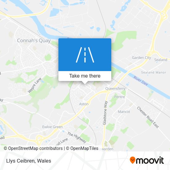 Llys Ceibren map