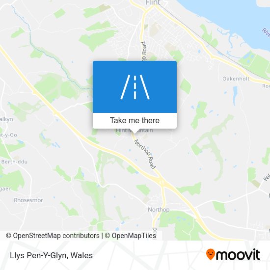 Llys Pen-Y-Glyn map