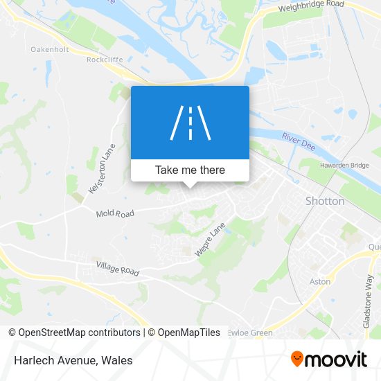 Harlech Avenue map