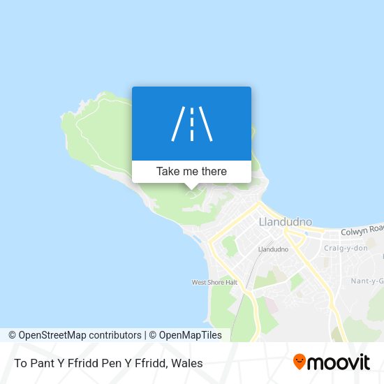 To Pant Y Ffridd Pen Y Ffridd map