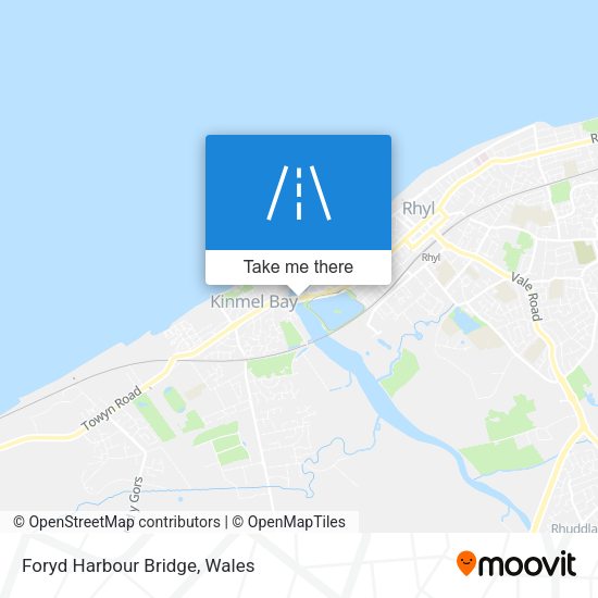 Foryd Harbour Bridge map