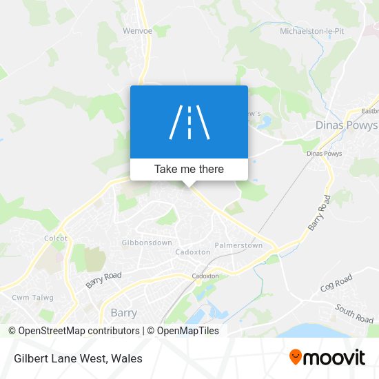 Gilbert Lane West map