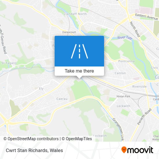 Cwrt Stan Richards map
