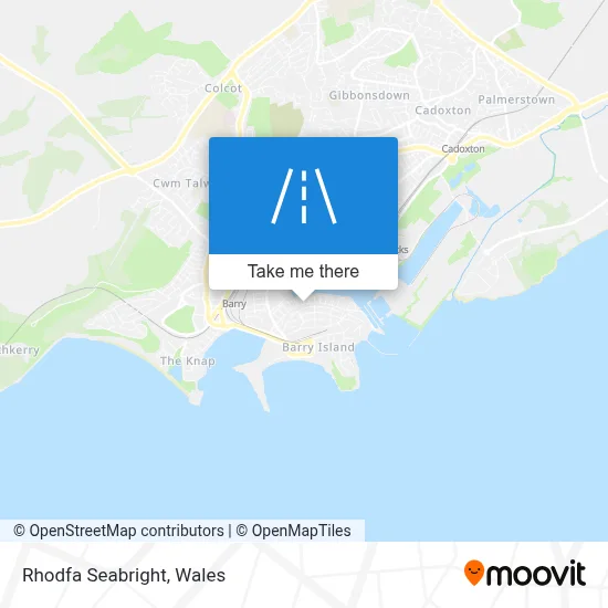 Rhodfa Seabright map