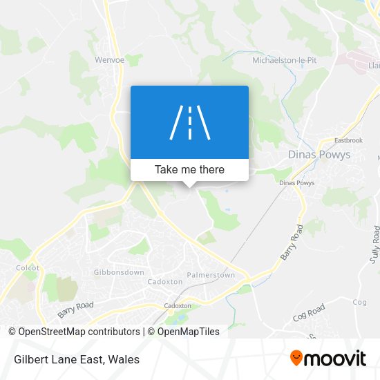 Gilbert Lane East map