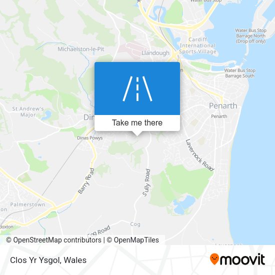 Clos Yr Ysgol map
