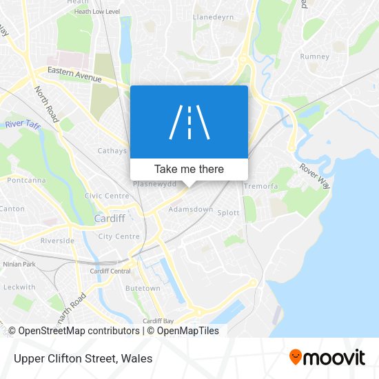Upper Clifton Street map