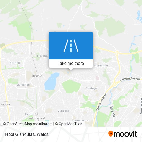 Heol Glandulas map