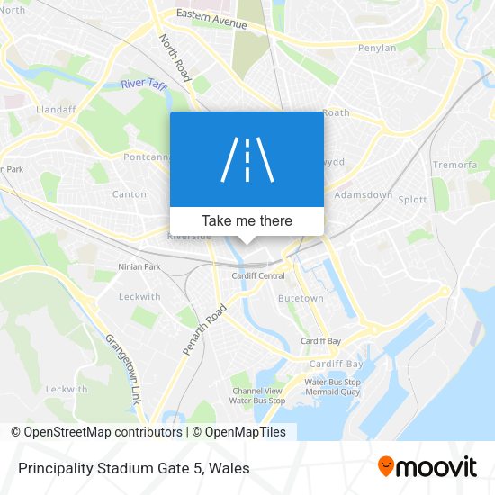 Principality Stadium Gate 5 map