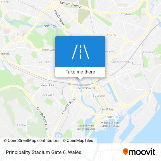 Principality Stadium Gate 6 map