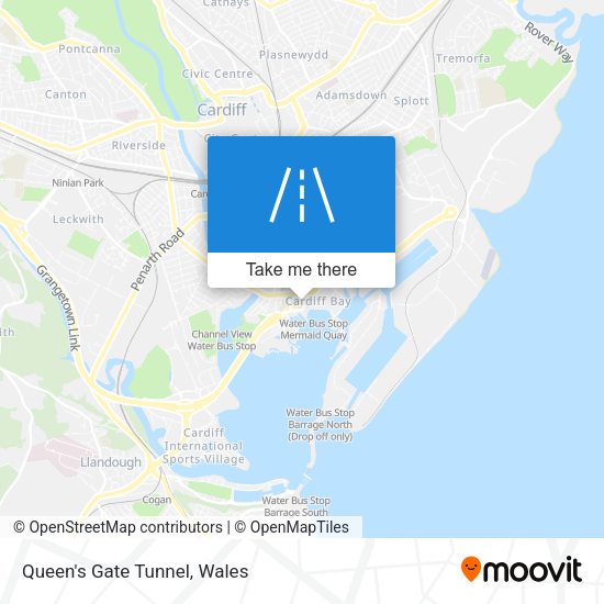 Queen's Gate Tunnel map