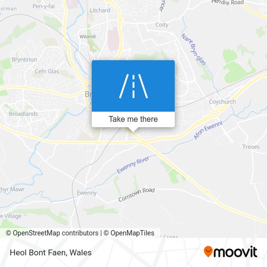 Heol Bont Faen map