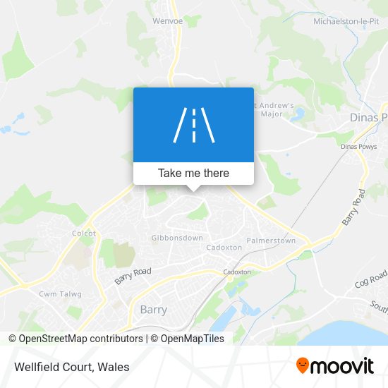Wellfield Court map