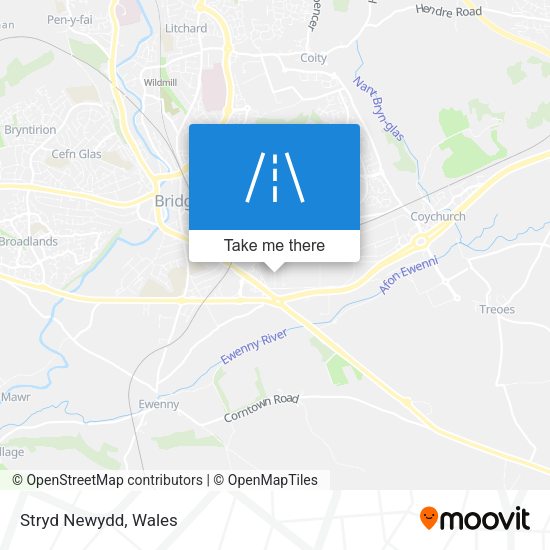 Stryd Newydd map