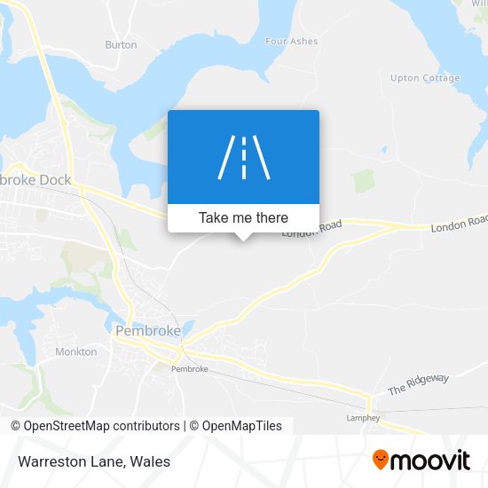 Warreston Lane map