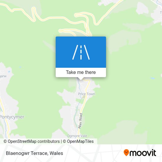 Blaenogwr Terrace map