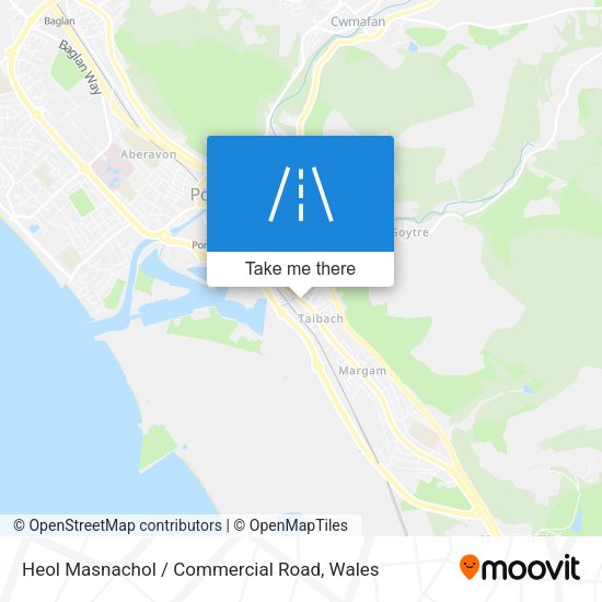 Heol Masnachol / Commercial Road map
