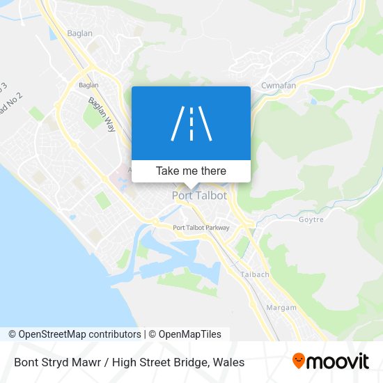 Bont Stryd Mawr / High Street Bridge map