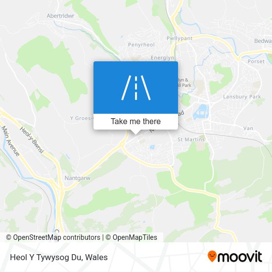 Heol Y Tywysog Du map