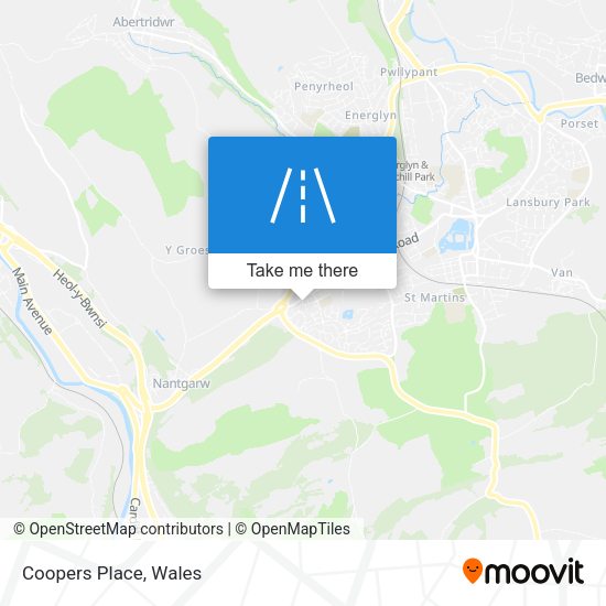 Coopers Place map