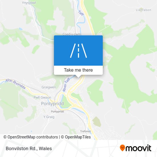 Bonvilston Rd. map