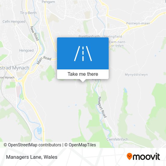 Managers Lane map
