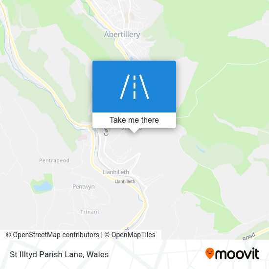 St Illtyd Parish Lane map